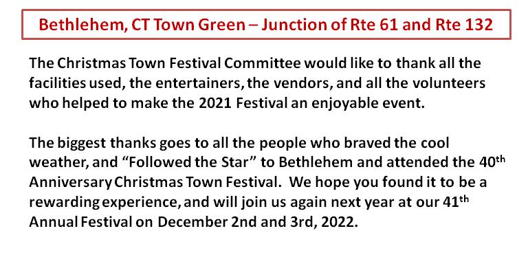 Bethlehem Ct Christmas Fair 2022 Annual Bethlehem Christmas Town Festival - Home
